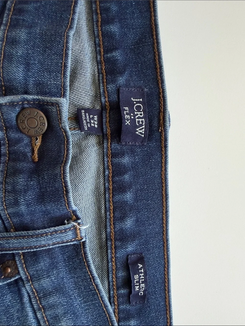J. Crew Slim Flex Jeans in Deep Indigo Wash